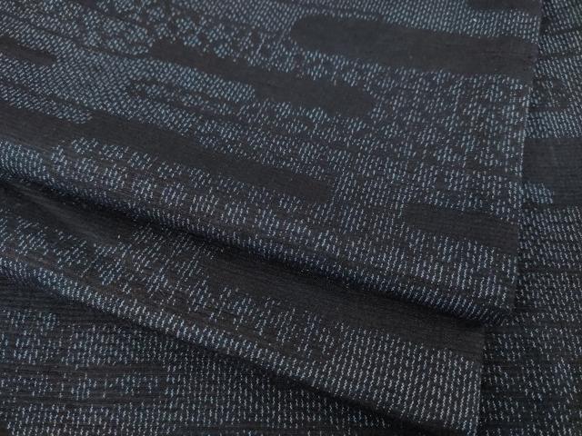 平和屋着物●結城紬 エ霞文 正絹 逸品 AABH7033ck