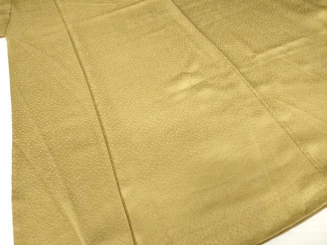 平和屋着物●男性 色無地 黄朽葉色 正絹 逸品 AABH7038ck