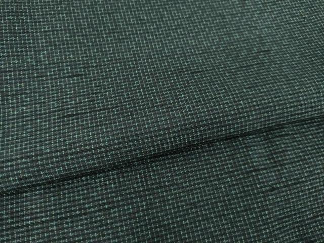 平和屋着物●男性 紬 アンサンブル 幾何学文様 正絹 逸品 AABH7085ck