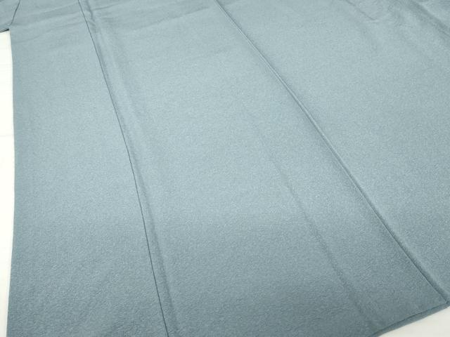 平和屋着物●階堂真助 色無地 藍鼠色 正絹 逸品 AABH7093ck