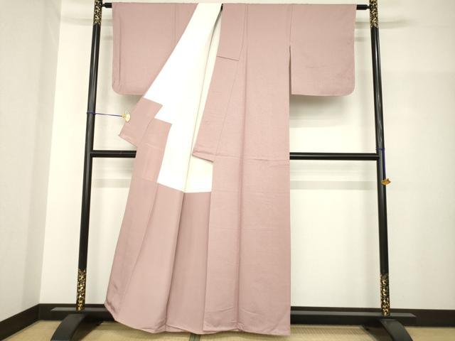 平和屋着物●上質な色無地 鴇浅葱色 正絹 逸品 AABH7109ck