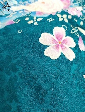 平和屋着物●豪華振袖 刺繍 草花文 薔薇 暈し染め 金彩 正絹 逸品 AABH7143cs