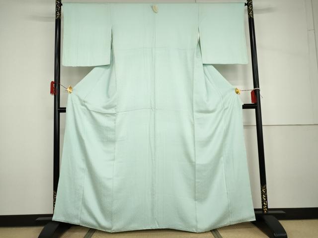 平和屋着物●上質な色無地 紗綾形地紋 千草鼠色 やまと誂製 正絹 逸品 AABH7169cs