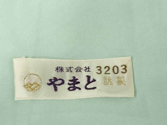 平和屋着物●上質な色無地 紗綾形地紋 千草鼠色 やまと誂製 正絹 逸品 AABH7169cs