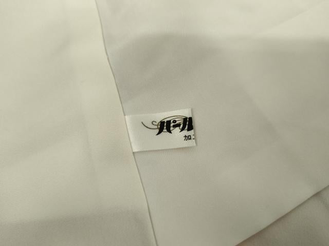 平和屋着物●上質な小紋 友禅 枝花文 正絹 逸品 未使用 AABH7238cs