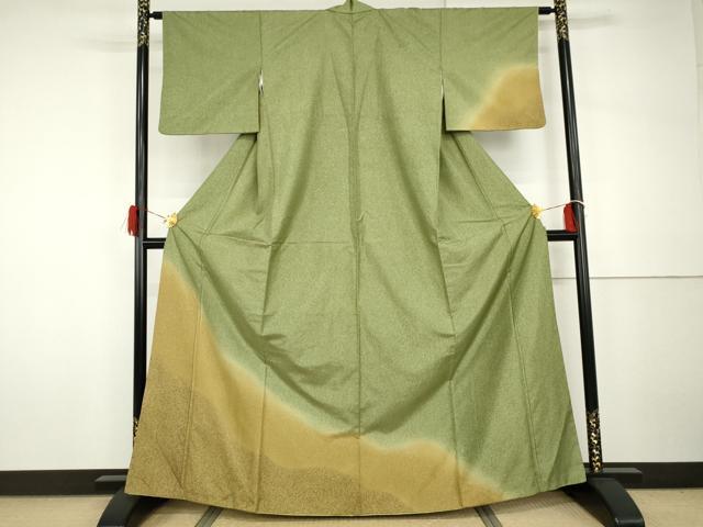 平和屋着物●本場大島紬 染大島 訪問着 霞文 正絹 逸品 AABH7242cs