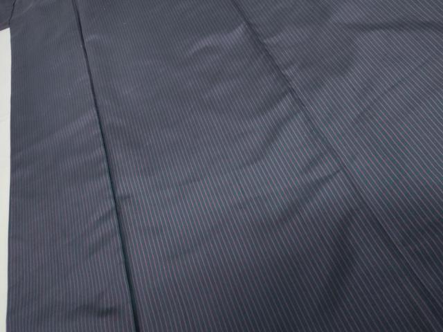 平和屋着物●お召 縞 高島屋扱い 正絹 逸品 AABH7254cs