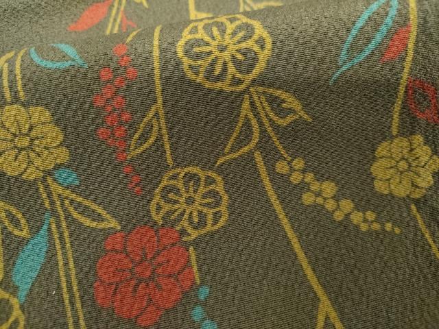 平和屋着物●訪問着 枝垂れ花文 正絹 逸品 AABH7256cs