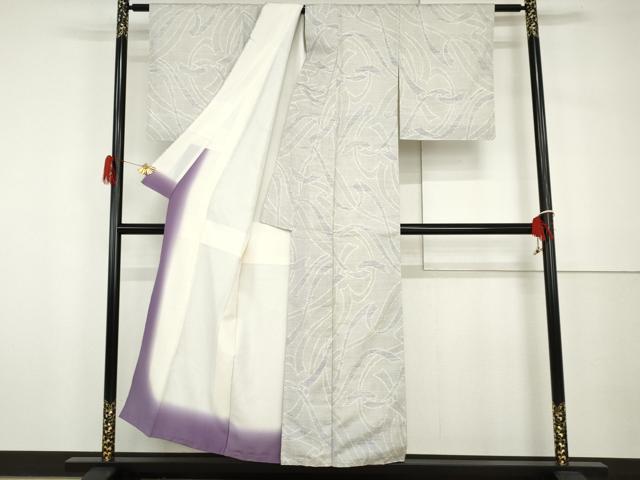 平和屋着物●結城紬 100亀甲 鬘帯文 正絹 逸品 AABH7257cs