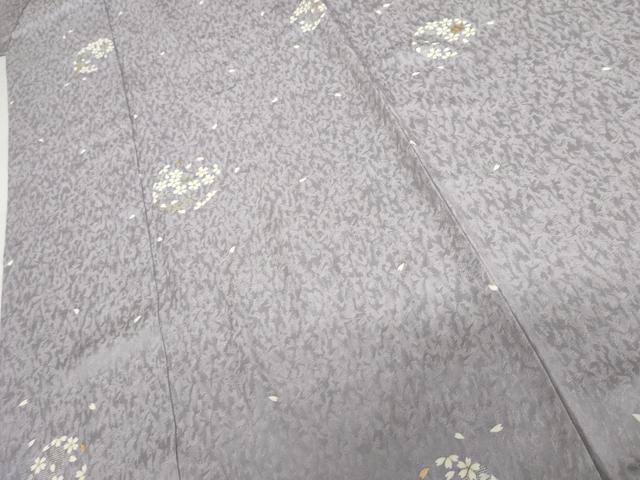平和屋着物●上質な小紋 桜丸文 金銀彩 正絹 逸品 AABH7259cs