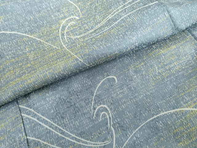 平和屋着物●上質な小紋 鳳凰文 暈し染め 正絹 逸品 未使用 AABH7266cs