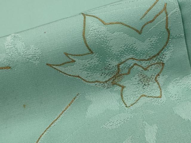平和屋着物■上質な小紋 流水花文 金彩 正絹 逸品 AABH7290st