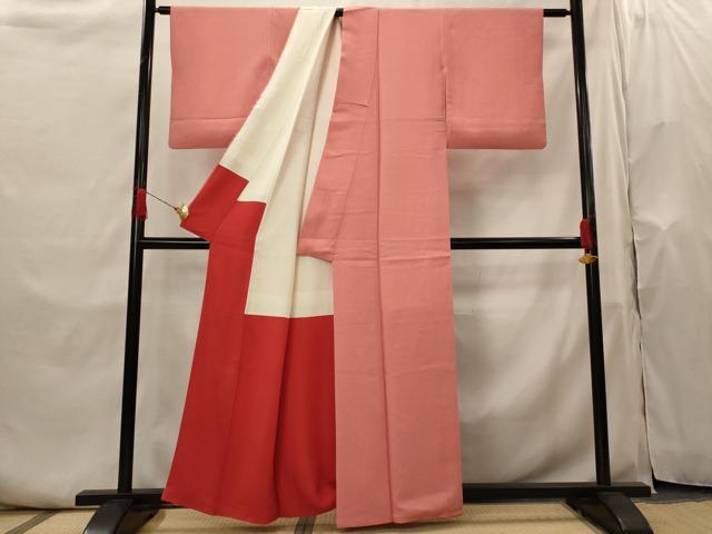 平和屋着物■江戸小紋 立涌文様 正絹 逸品 AABH7346st