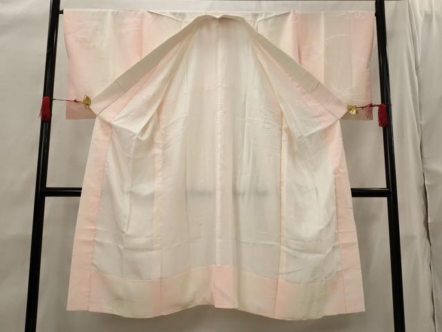平和屋着物■長襦袢 袷 雪芝花地紋 暈し染め 正絹 逸品 AABH7359st