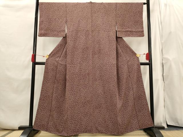 平和屋着物■上質な小紋 花尽し 正絹 逸品 未使用 AABH7381st