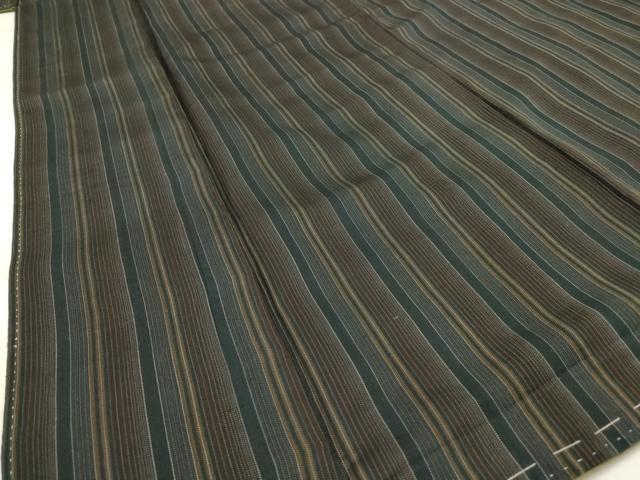 平和屋着物■上質な紬 縞 正絹 逸品 AABH7387st