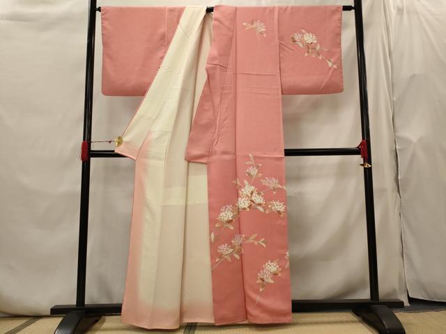 平和屋着物■訪問着 枝花文 正絹 逸品 AABH7407st