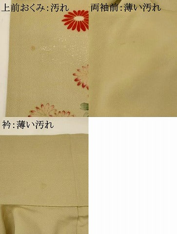 平和屋着物■訪問着 草花文 金彩 正絹 逸品 AABH7419st