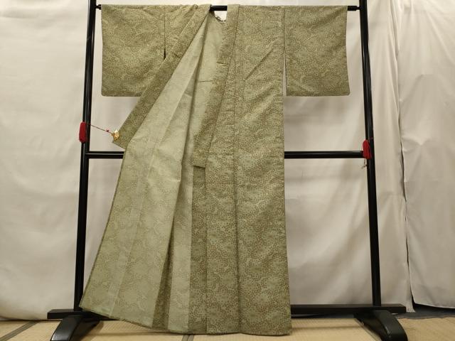 平和屋着物▽小紋 単衣 花尽し 洗える着物 AABH7466st