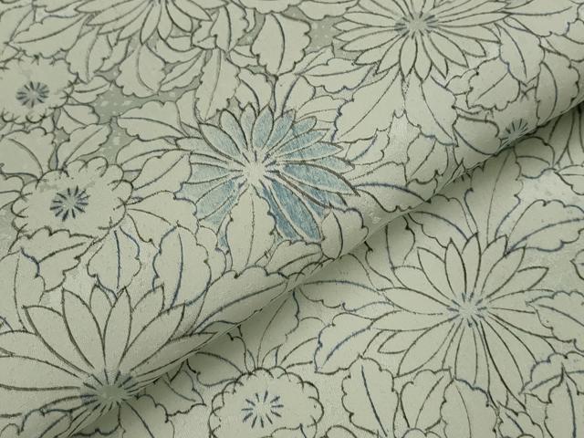 平和屋着物▽上質な小紋 単衣 花尽し 正絹 逸品 AABH7480st