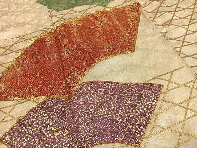 平和屋着物■豪華振袖 駒刺繍 地紙花文 金彩 正絹 逸品 AABH7519oa