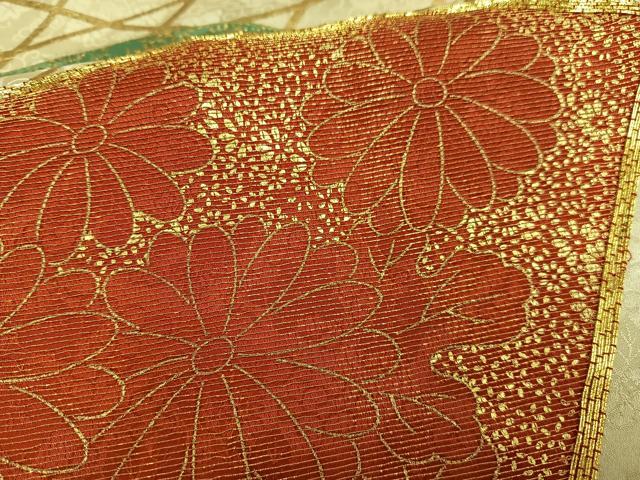 平和屋着物■豪華振袖 駒刺繍 地紙花文 金彩 正絹 逸品 AABH7519oa
