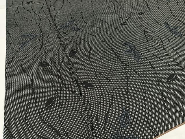 平和屋着物■本場大島紬 7マルキ 枝葉文 正絹 逸品 AABH7521oa