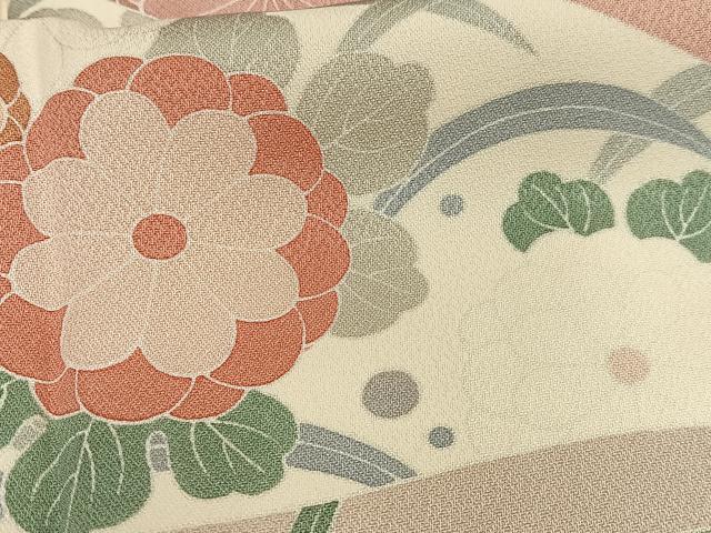 平和屋着物■訪問着 松皮菱花文 正絹 逸品 AABH7562oa