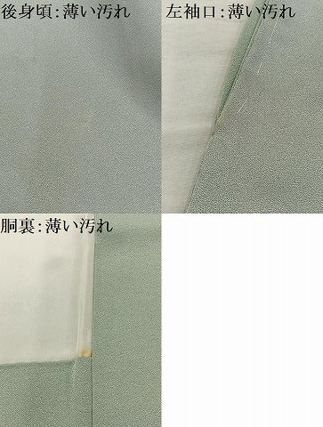 平和屋着物■訪問着 刺繍 風景立波花文 正絹 逸品 AABH7580oa