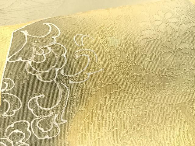 平和屋着物■上質な小紋 地紋起こし 飾花文 暈し染め 正絹 逸品 AABH7587oa