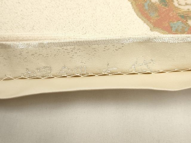 平和屋着物▼つけ帯 螺鈿本袋 吉祥花文 金彩 正絹 逸品 AABH7760wj