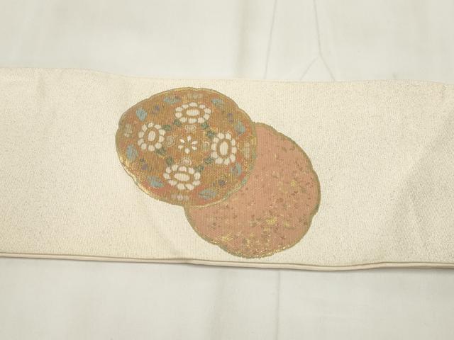 平和屋着物▼つけ帯 螺鈿本袋 吉祥花文 金彩 正絹 逸品 AABH7760wj