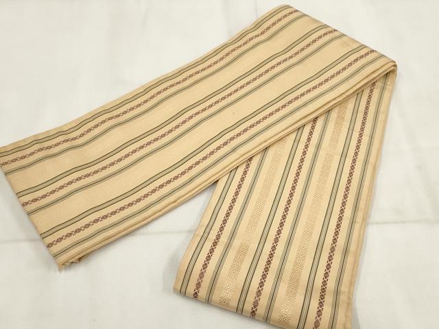 平和屋着物◎半幅帯 献上 正絹 逸品 AABH8037wj