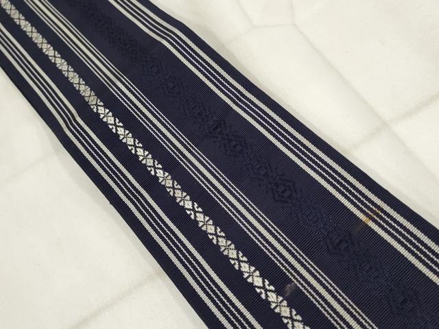 平和屋着物◎男性 本場筑前博多織 角帯 献上 正絹 逸品 AABH8044wj