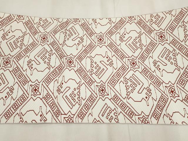 平和屋着物◎八寸名古屋帯 有栖川文様 AABH8080wj