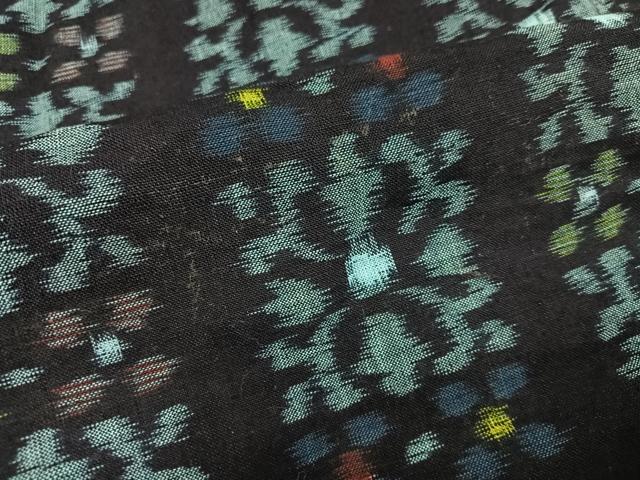 平和屋着物●久留米絣 単衣 花間道 綿 逸品 AABH8246ph