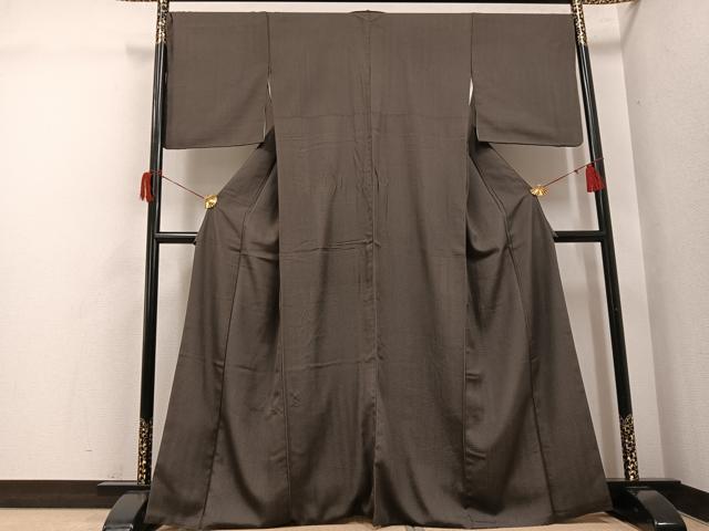 平和屋着物●上質な小紋 縞 正絹 逸品 AABH8247ph