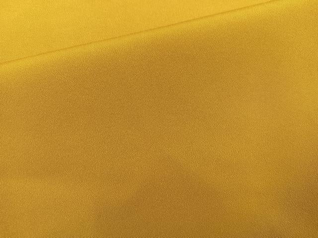 平和屋着物●上質な色無地 黄朽葉色 正絹 逸品 AABH8256ph