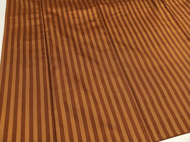 平和屋着物●本場黄八丈 まるまなこ 紬 間道 正絹 逸品 AABH8272ph