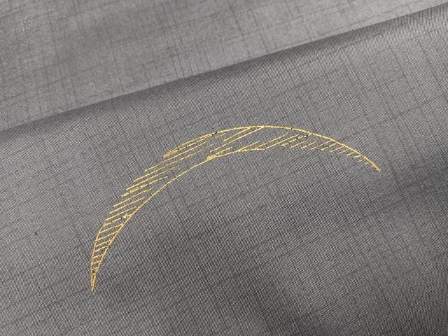 平和屋着物●本場大島紬 染大島 訪問着 刺繍 芝 暈し染め 金糸 正絹 逸品 AABH8283ph