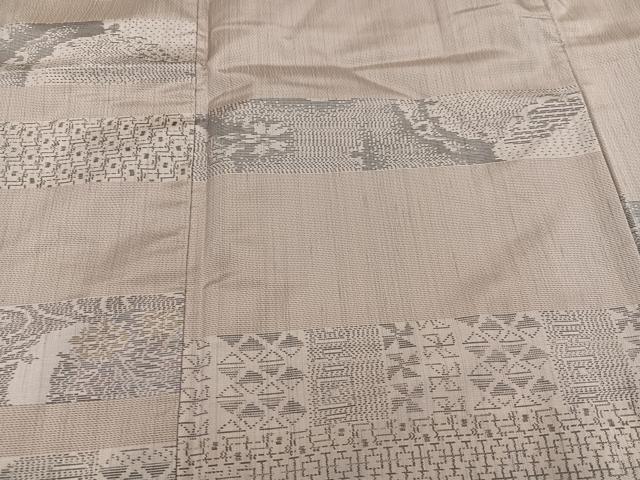 平和屋着物●訪問着 紬 流水花文 さが美扱い 正絹 逸品 AABH8292ph