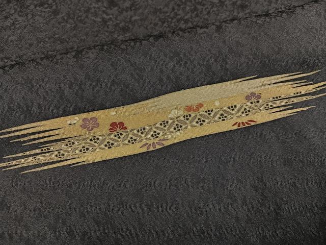 平和屋着物●訪問着 友禅 吉祥草木文 金銀彩 正絹 逸品 AABH8297ph