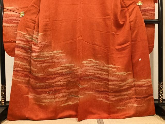 平和屋着物●豪華振袖 作家物 泰常 霞文 暈し染め 金彩 金通し地 正絹 逸品 AABH8308ph