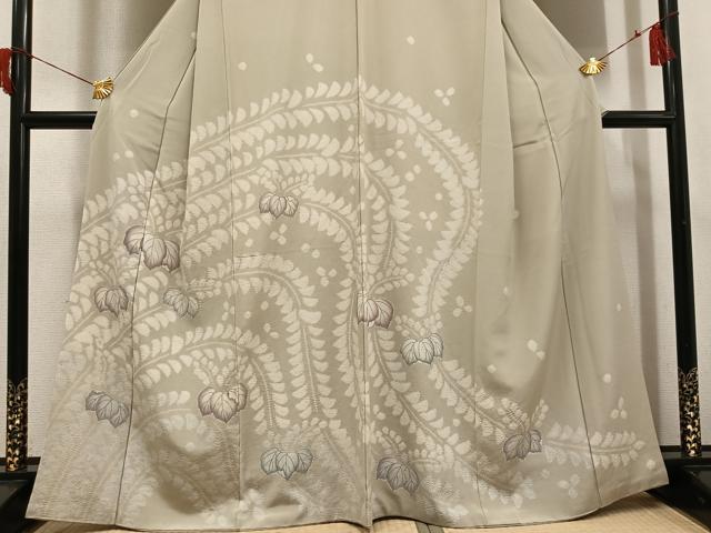 平和屋着物●訪問着 絞り 辻が花 桐 正絹 逸品 AABH8309ph