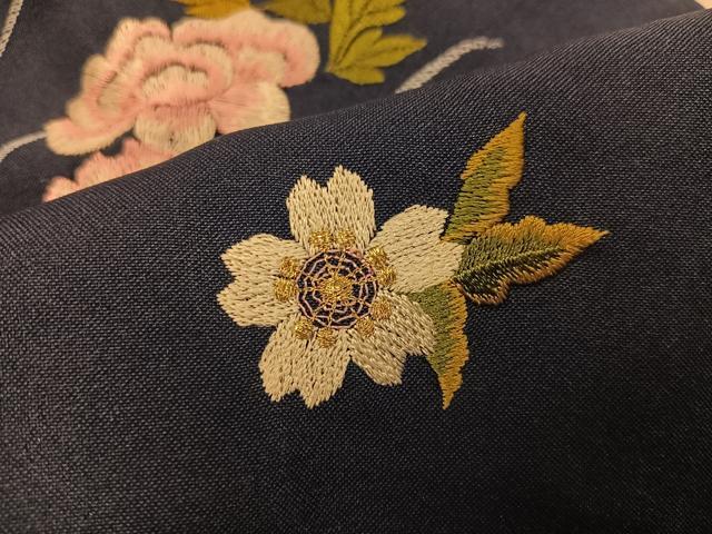 平和屋着物●女性 行灯袴 刺繍 草花文 AABH8362ph