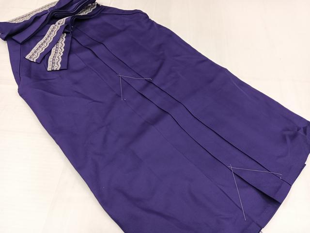 平和屋着物●女性 行灯袴 レース 色無地 滅紫色 未使用 AABH8364ph