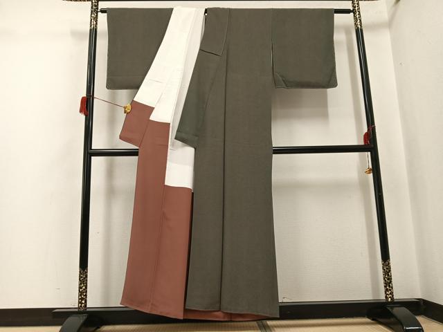 平和屋着物●江戸小紋 鮫小紋柄 正絹 逸品 AABH8379ph