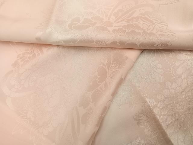 平和屋着物●振袖用長襦袢 無双仕立て 草花地紋 暈し染め 正絹 逸品 未使用 AABH8384ph