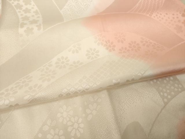 平和屋着物●振袖用長襦袢 無双仕立て 立波地紋 暈し染め 正絹 逸品 AABH8439ck