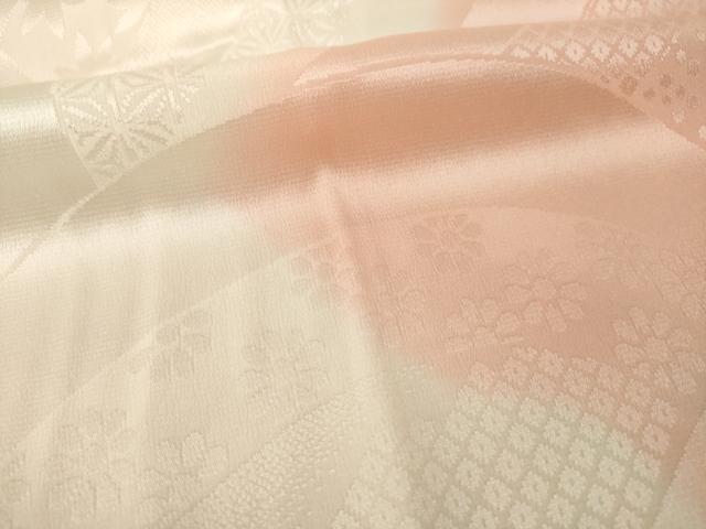 平和屋着物●振袖用長襦袢 無双仕立て 立波地紋 暈し染め 正絹 逸品 AABH8439ck